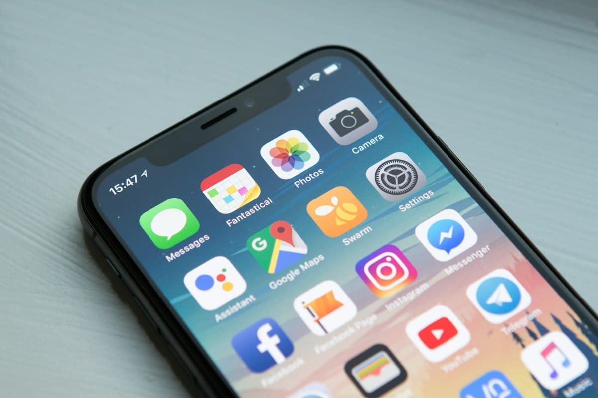 Apps on a phone